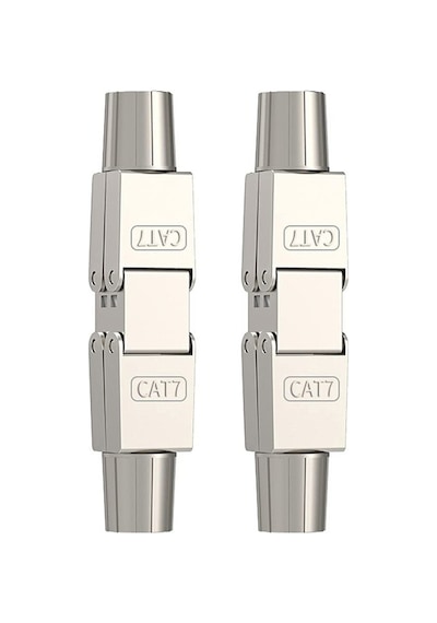 3 Adet - Cat7 Cat6 Cat6a Rj45 Kablo Birleştirici Ağ Kablosu Uzatma Aparatı - Metal
