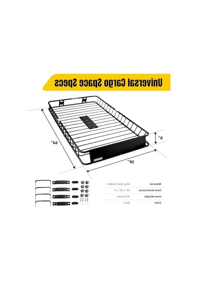 64" X 39" X 6" Ağır Hizmet Tipi Evrensel Çelik Tavan Rafı