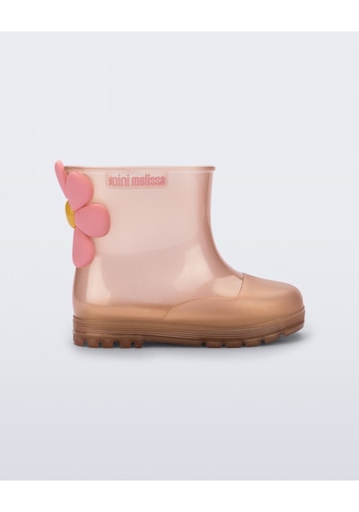 Mini Melissa Welly Bloomy Kız Çocuk Somon Yağmur Botu Pembe