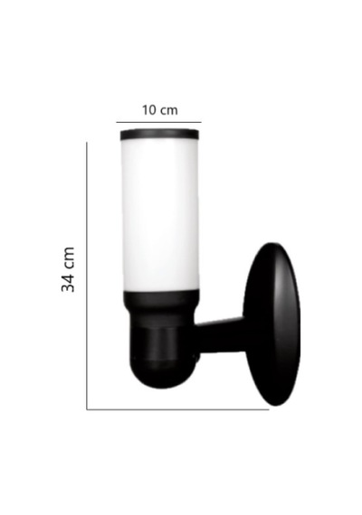 Zita Bahçe Aydınlatma Kule Duvar Aplik Siyah 29Cm Diğer