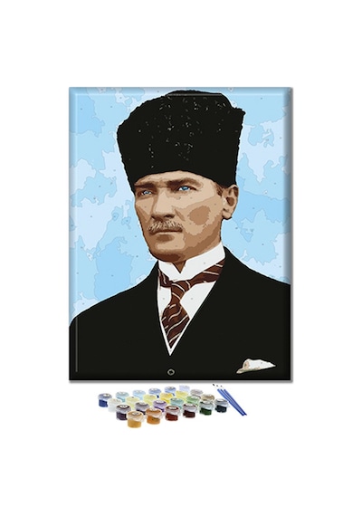 Kalpaklı Atatürk Sayılarla Boyama Seti
