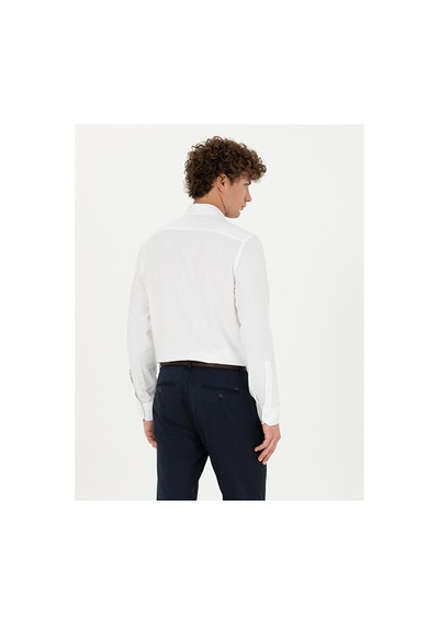 Pierre Cardin Slim Fit Uzun Kollu Gömlek 50275684-vr013 Beyaz