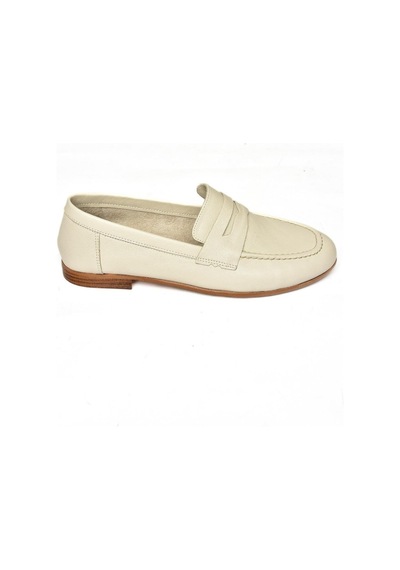 Fox Shoes S944007803 Bej Hakiki Deri Kadın Babet Bej-hakiki Deri Bej