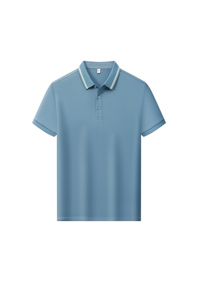 New Performance.arw98366.serintutan-antibakteriyel-yüksek Kalite.düğmeli Polo T.shirt Mavi