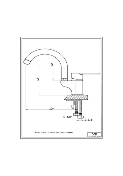 Mtl65 Atros Tek Gövde Lavabo Bataryası - 84578806 Diğer