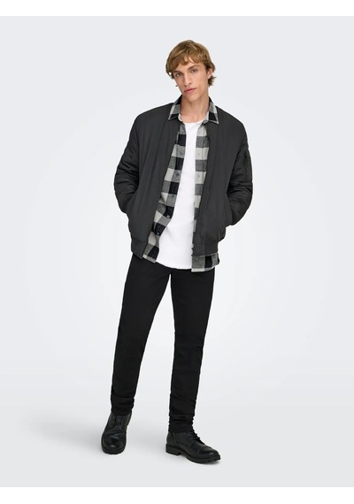 Only & Sons Onsjoshua Erkek Bomber Ceket 22023287 Siyah