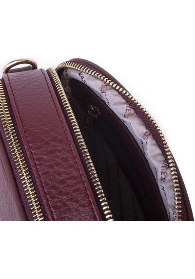 Nas Bag Kadın Mini Cüzdanlı Omuz Ve Çapraz Çanta Bordo Victoria