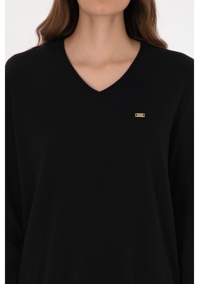 U.s. Polo Assn. Kadın Siyah Kazak /triko 50313598-vr046 Sıyah