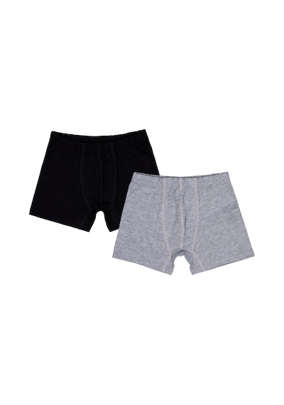 Domi Kids Gri-siyah 2-8 Yaş Erkek Çocuk 2'li Boxer - Standart