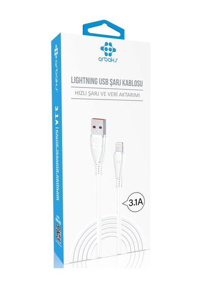 3.1a İphone Şarj Kablosu Arbaks Arb-52