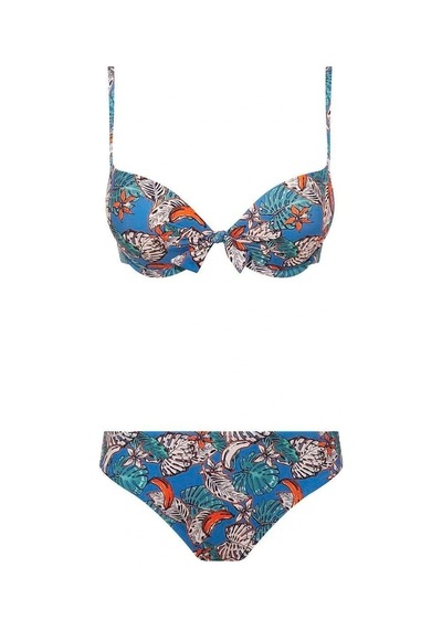 U.S. Polo Assn. Kadın Mavi Bikini Takım Mavi