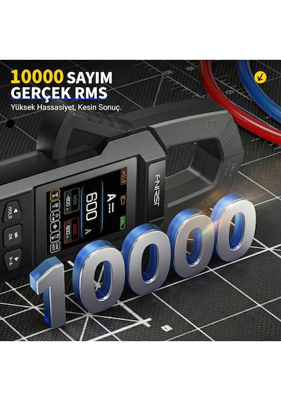 Fnırsı Dmc-100 Akım Gerilim Pens Metre 10000 Sayımlı Dijital True Rms Multimetre