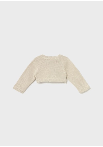 Mayoral Newborn Kız Bebek Merserize Bolero Bej