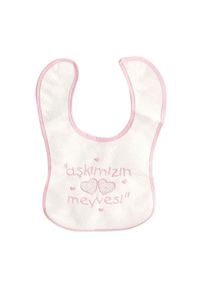 Aşkımızın Meyvesi Su Geçirmez Bebek Önlüğü Pembe