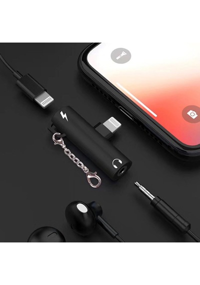 Ally Lightning to 3.5 MM Dönüştürücü Adaptör Siyah