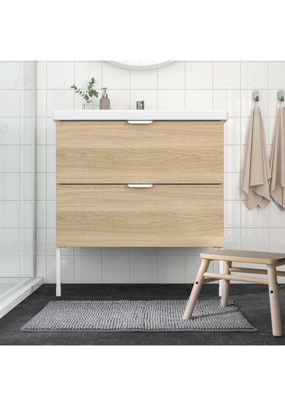 Ikea Toftbo Banyo Halısı Paspas 50 X 80 Cm Gri