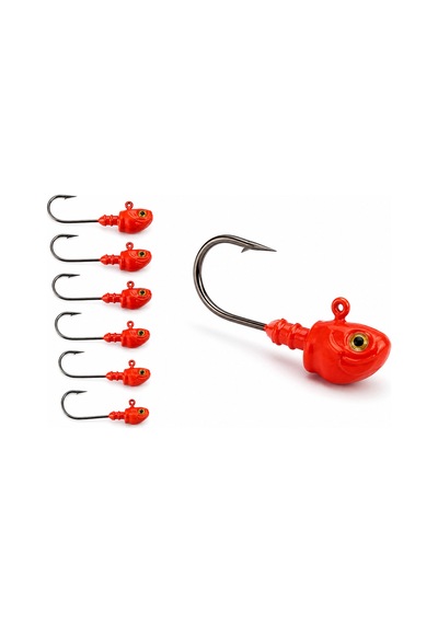 Pearly Team Fishing - Jıg Head 9gr 3/0 İğne Kırmızı - 929604004