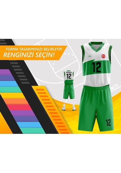 Acr Giyim Kişiye Özel Basketbol Forması - Dizayn : Fırça