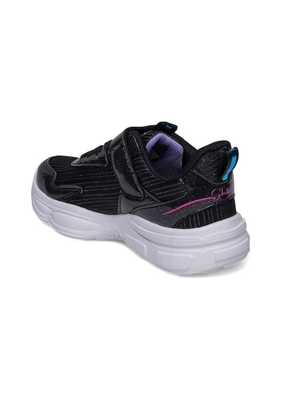 Alessio 010-25 Simli Maskotlu Kız Çocuk Sneaker Siyah Lila 26-30 Siyah