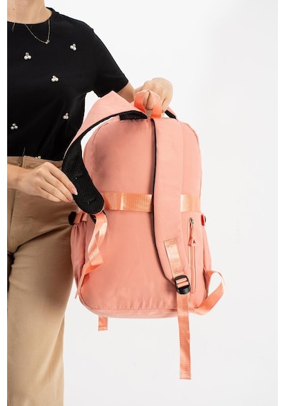 Ventis Unisex Okul 2'li Set Çantası Lise Ortaokul Kalemlikli Sırt Çantası 43 30 Cm Çok Cepli Vnt7-c Turuncu