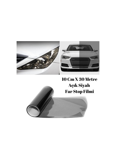 Far Stop Filmi Far Folyosu Far Çizik Engelleyici Folyo 30 Cm X 10 Metre Açık Siyah GLZ02330101