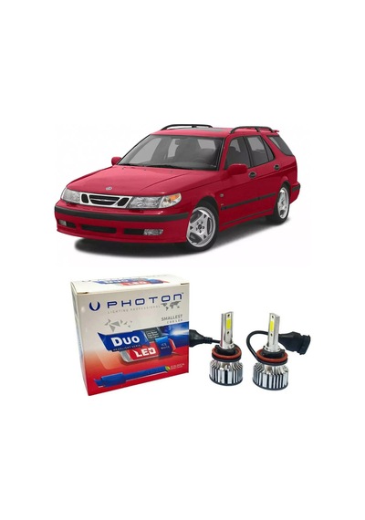 Saab 9-5 Led Xenon Kısa Far Ampulü H7 Duo Yeni Seri Beyaz 2001+