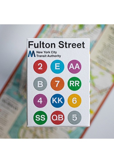 Bicycle Fulton Street Mta White Edition Premium Oyun Kağıdı İskambil Kartları Destesi