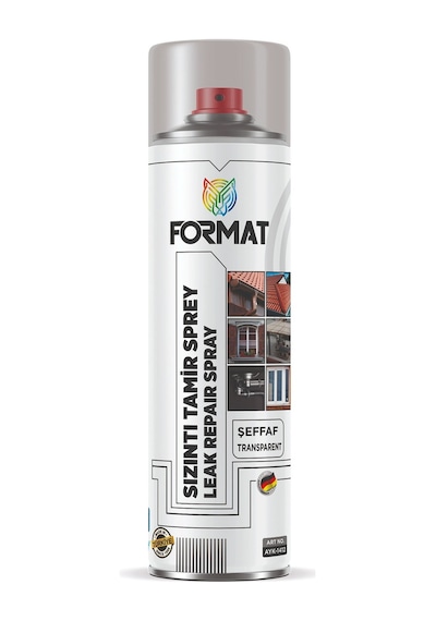 Format Sızıntı İzolasyon Tamir Spreyi Şeffaf 500 Ml Şeffaf