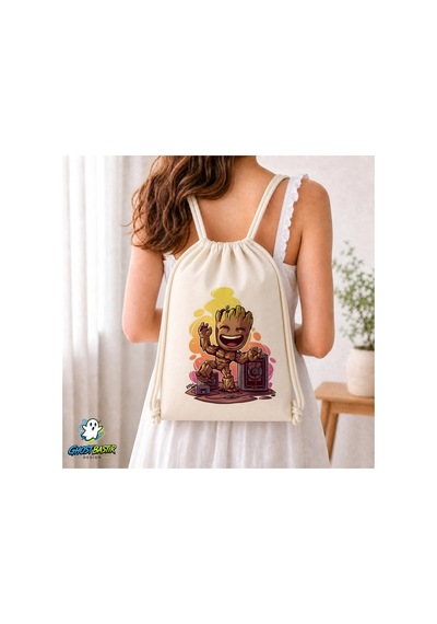 Ghostbastır Design Groot Büzgülü Keten Çanta C105 Bej