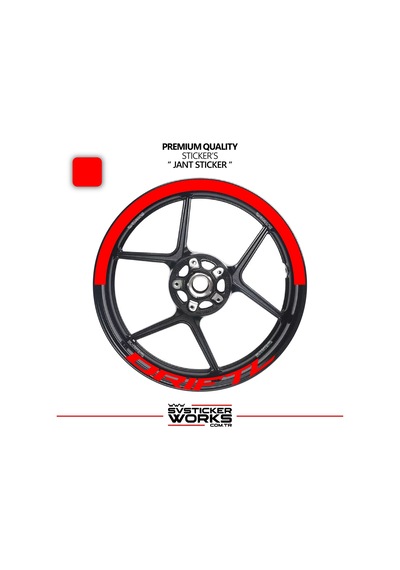 Mondial Drift L Jant Şeridi Yarım Jant Kaplama & Drift L Yazı Sticker Seti