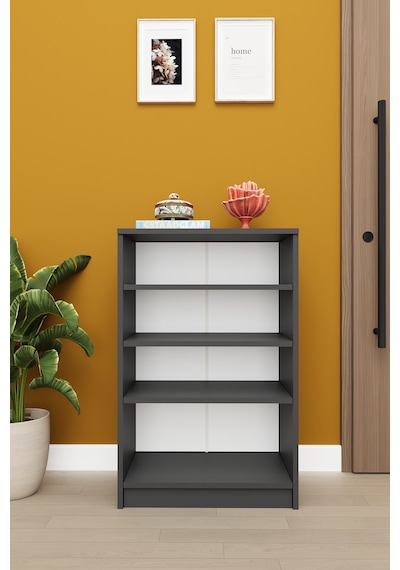 Asra Trend 4 Katlı Açık Raflı Ayakkabılık A-31 %100 MDF Modern Bot Uyumlu Düzenleyici Antrasit Asra Trend 4 Katlı Açık Raflı Ayakkabılık A-31 %100 MDF Modern Bot Uyumlu Düzenleyici Antrasit