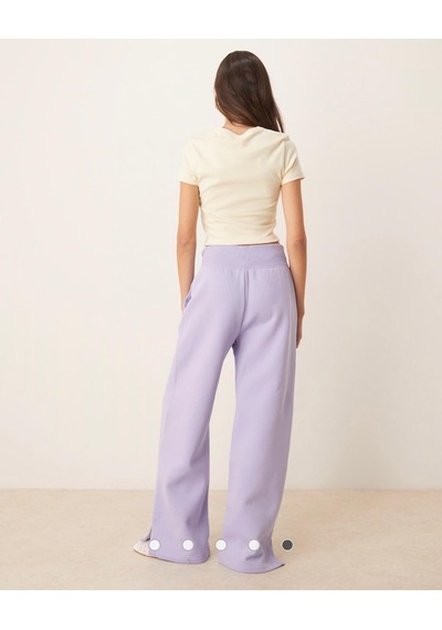 Nike Phoenix Fleece High-waisted Wide Yüksek Bel Kadın Eşofman Altı-sportxstore Lila