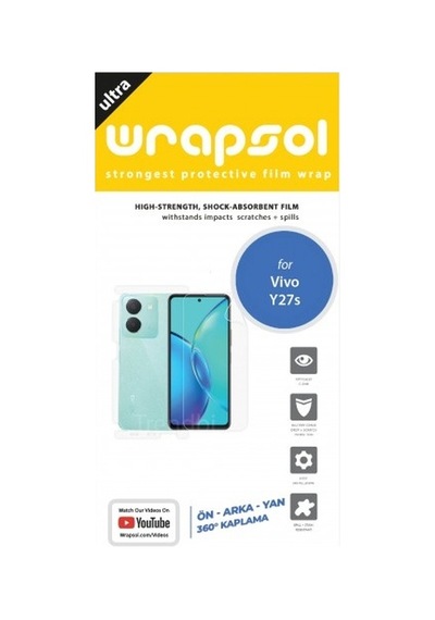 Vivo Y27s Ön, Arka Ve Yan 360 Derece Tam Kaplama Poliüretan Film