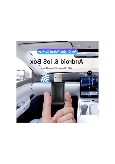 Kablosuz Carplay Adaptörü - 2016 Ve Üzeri Araçlar İçin Açık Mavi