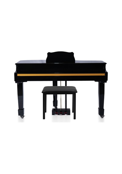 Jwin Sapphire Sdp-700 Çekiç Aksiyonlu 88 Tuşlu Kuyruklu Dijital Piyano + Tabure - Siyah
