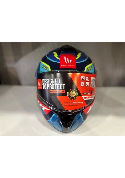 Mt Helmets Targo S Diogo Moreira C7 Kapalı Kask L-