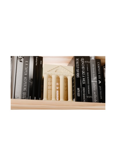 Dekoratif Roma Tapınağı Tasarımlı Book Nook Kitaplık Lambası Ve Kitap Ayracı