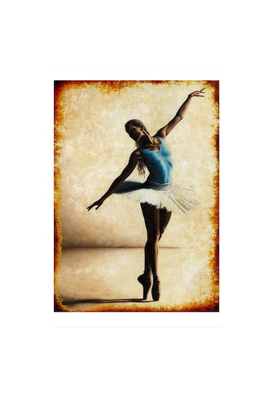 Bedeko Balerin Hediyelik Ahşap Tablo 50 Cm X 70 Cm