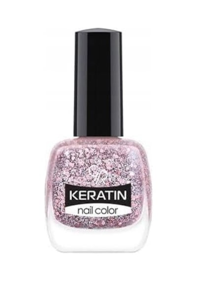 Keratin Nail Glitter No: 410 - Keratin İçerikli Güçlendirici Parlak Oje