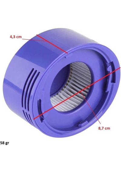 Dyson V7 V8 Uyumlu Elektrikli Süpürge Ön Hepa Filtre Seti 1