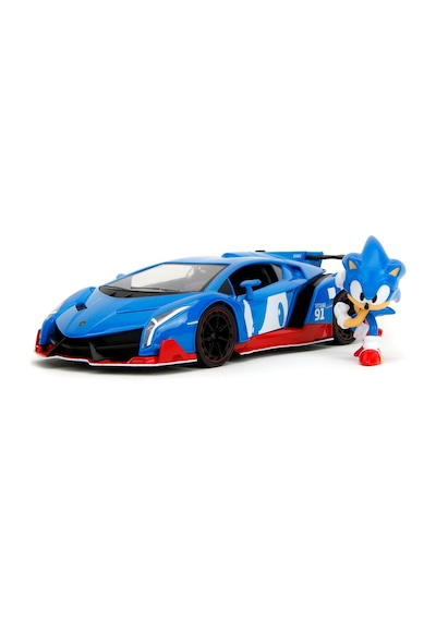 Jada Sonic The Hedgehog Lamborghini Veneno Model Araba Ve Sonic F Çok Renkli