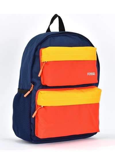 Fossil Unisex Çok Gözlü Günlük Seyahat Okul Sırt Çantası Lacivert 9503
