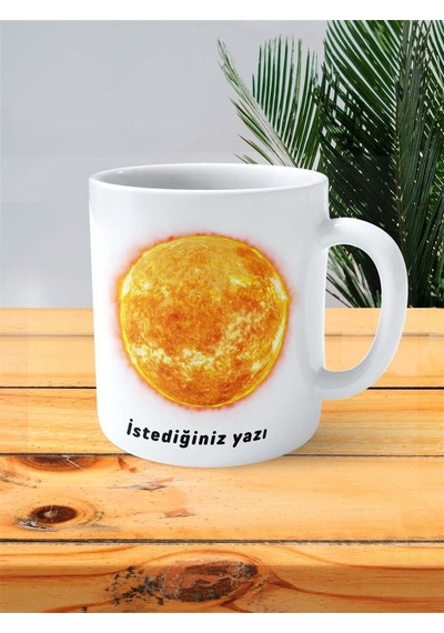 Güneş Baskılı Kupa Bardak Kişiye Özel Model 5 Çok Renkli