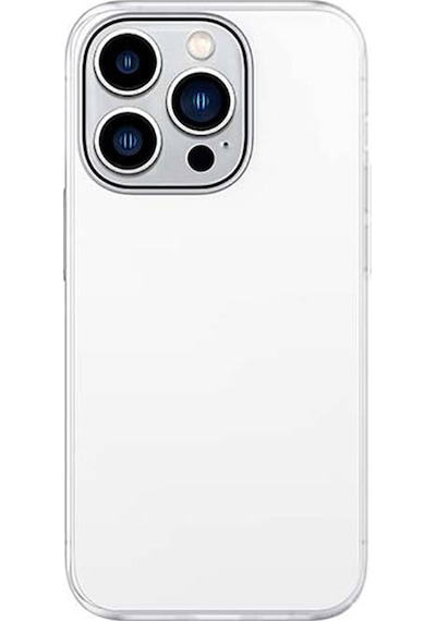 Apple Uyumlu iPhone 14 Pro Max Kılıf Ultra İnce Mat Pc Arka Yüzey Recci Elite Serisi Kapak Beyaz