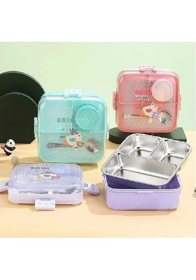 Astral Seal Lunch Box Çelik Saklama Kabı 97119 Çok Renkli