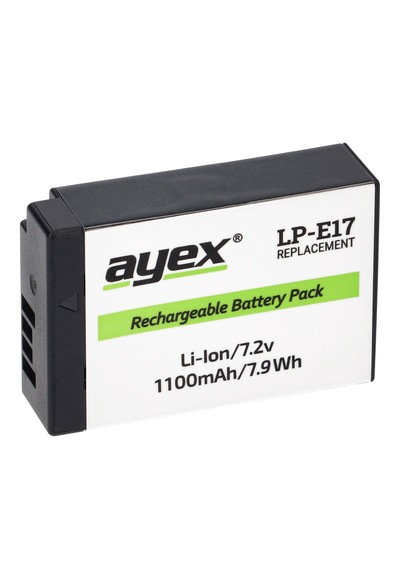 Ayex Lp-e17 Batarya, Canon Eos Rp, R100, R50, R8, 77d, 750d, 760d, 800d, 850d, M3, M5, M6 Mark Iı İle Uyumlu