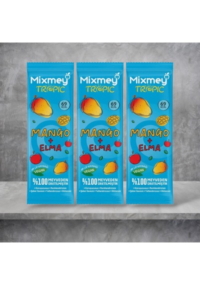 Tropik Meyve Barı Mango + Elma 20 Gr X 3 Adet