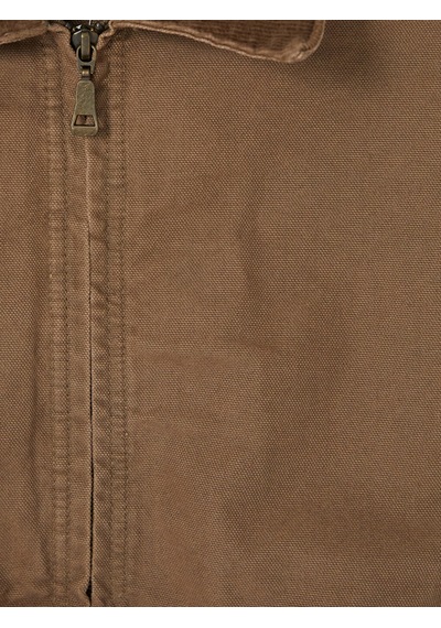 Lcw Jeans Kahverengi Loose Fit Kadife Yaka Erkek Jean Ceket