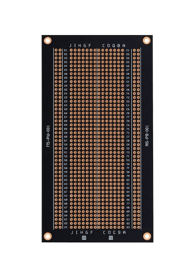 Oem Pcb-001 900 Noktalı Siyah Bakırlı Çift Yüzlü Pcb Proto Board 164x64mm