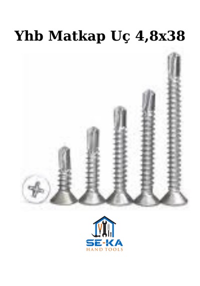 Yhb Matkap Uç 4,8x38 Çinko 25 Adet 4.8 x 38 MM
